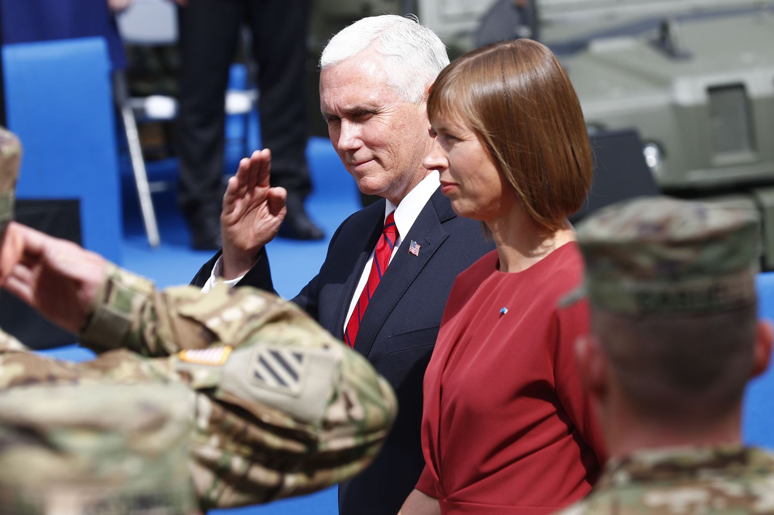 USA asepresident käis juulis Eestis kahepäevasel visiidil, kohtudes ka president Kersti Kaljulaidiga.