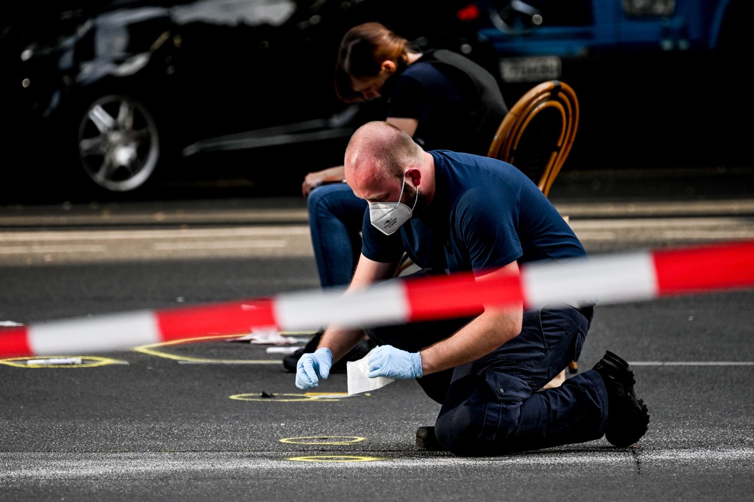 Saksa politsei uurib Berliini lääneosas Charlottenburgis 8. juunil aset leidnud inimmassi sõitmist