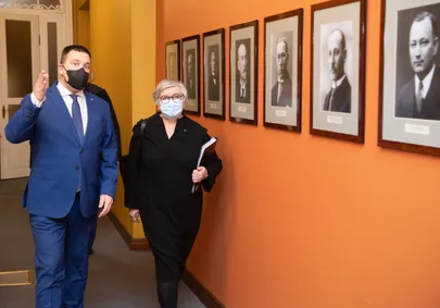 Riigikogu esimees Jüri Ratas ja Soome parlamendi esimees Anu Vehviläinen.