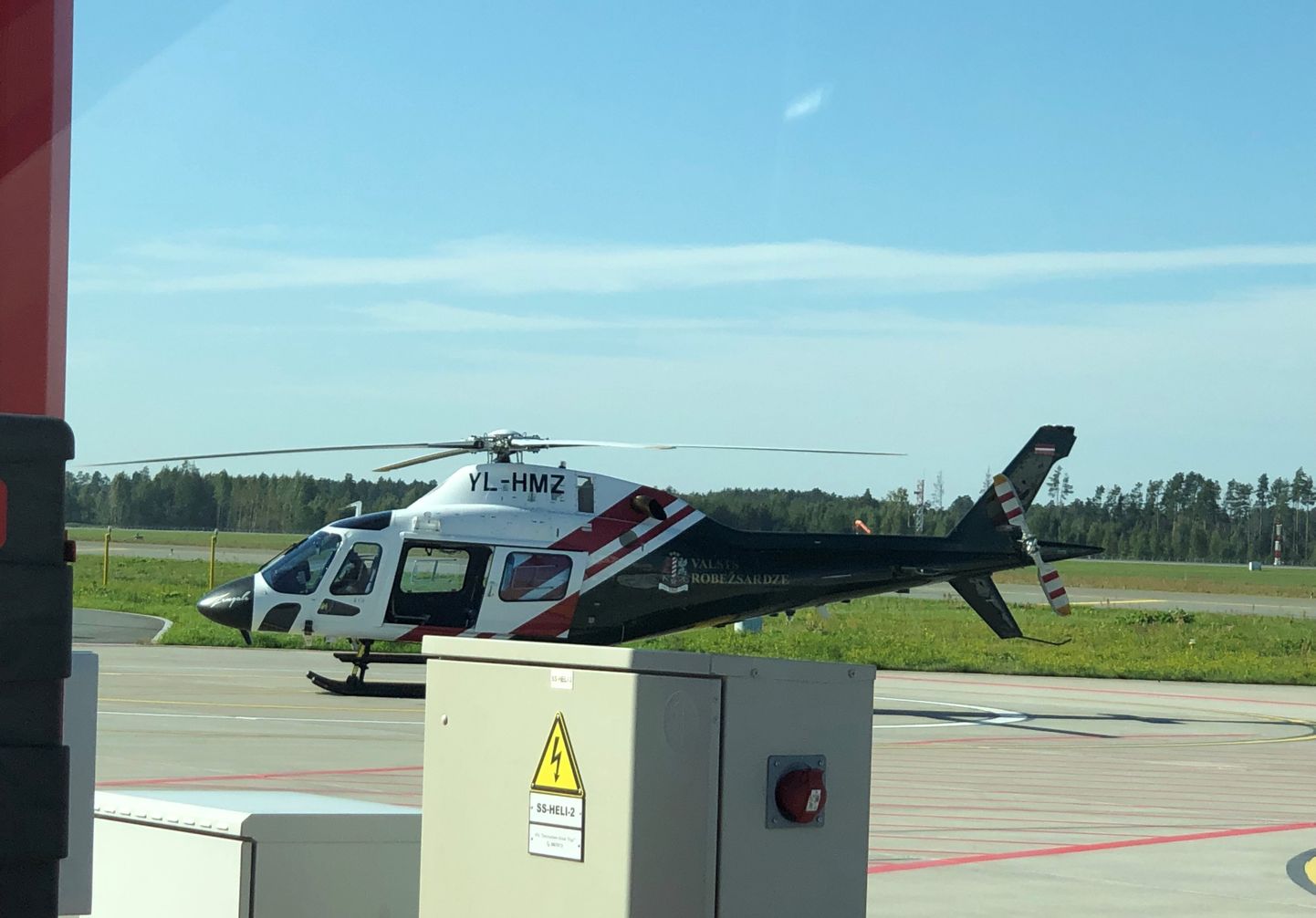 Tikko Rīgā nolaidies Valsts robežsardzes helikopters ar donora sirdi.