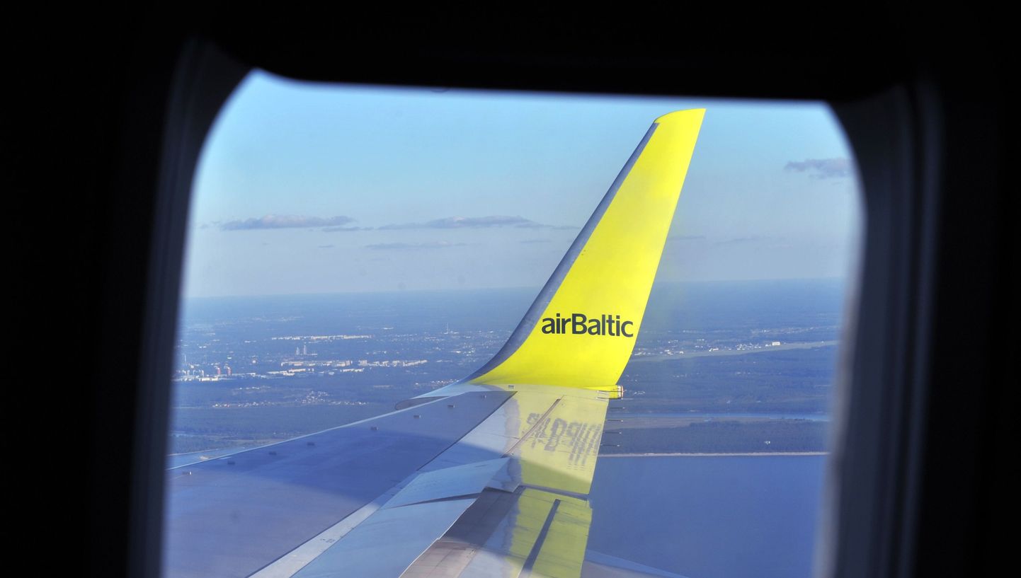 Air Balticu lennuk õhus.