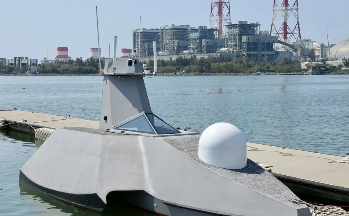 Taiwan's first military Unmanned Surface Vehicle, the Endeavor Manta.