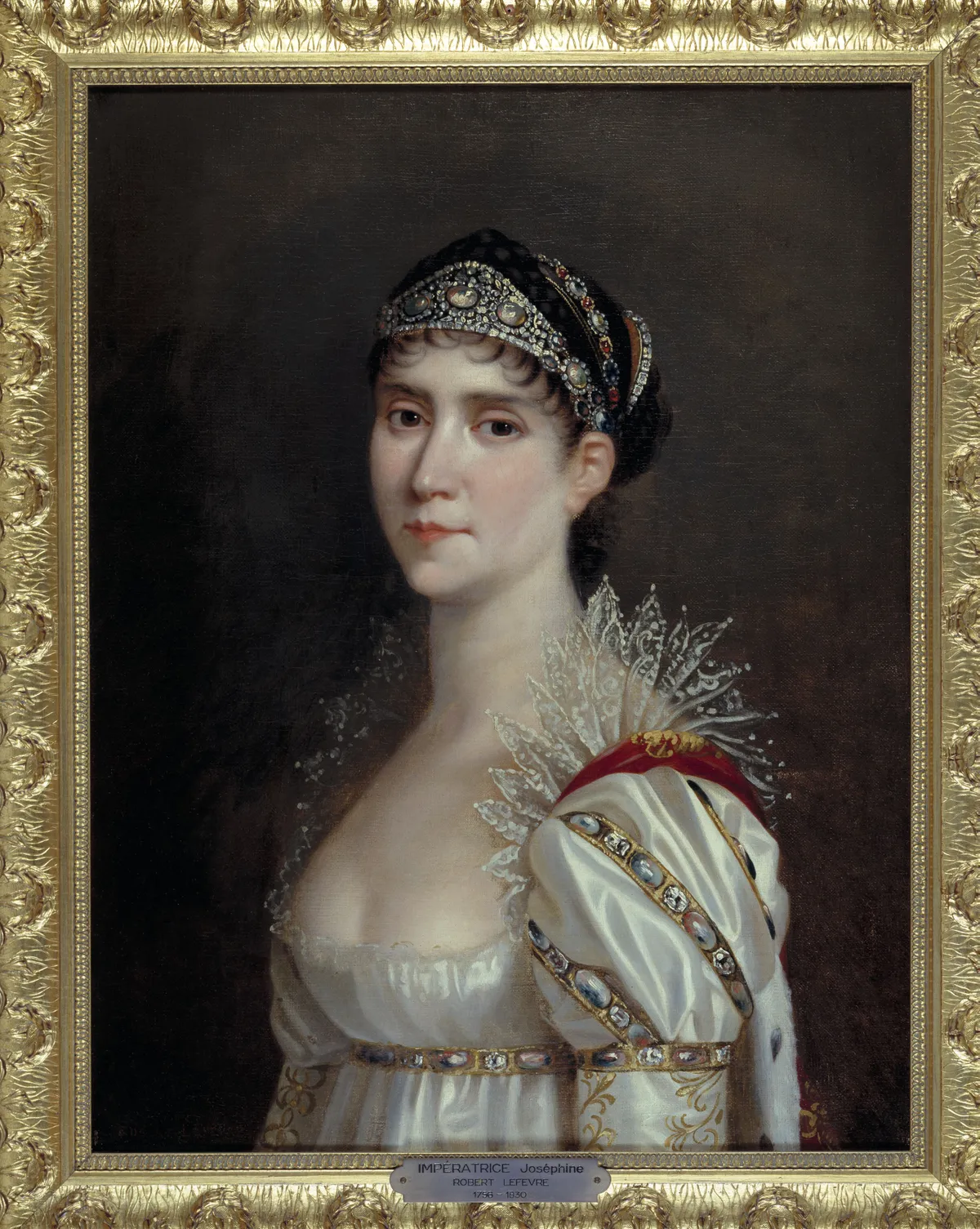 Prantsuse keisrinna Josephine (1763–1814) kunstnik Robert Lefèvre'i (1755–1830) 1805. aasta õlimaalil.