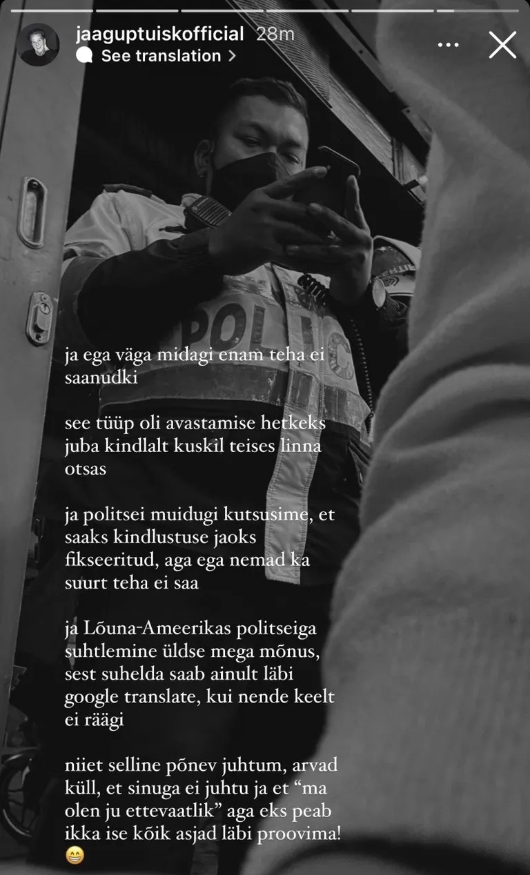 Kohale kutsuti ka politsei.