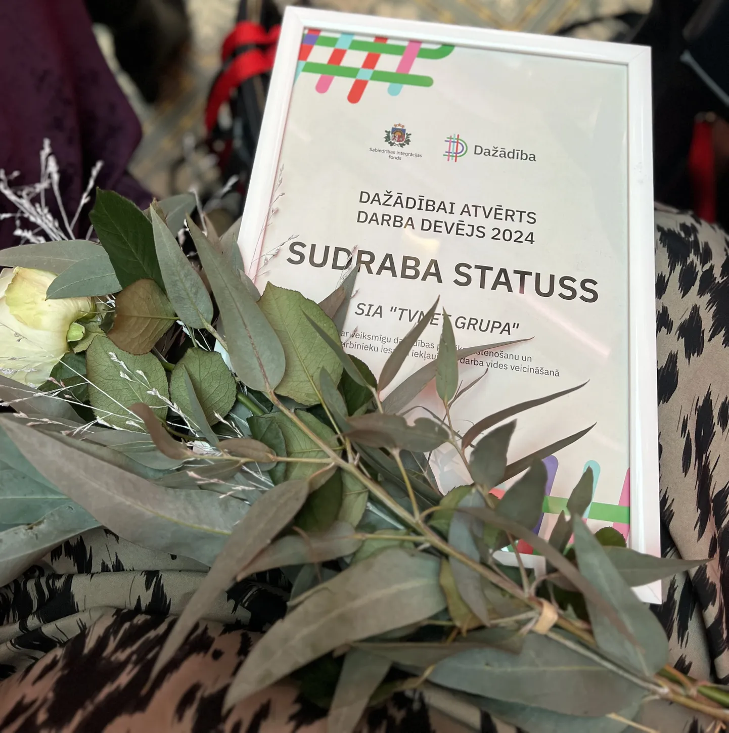 Kustības “Dažādībā ir spēks!” apbalvojums