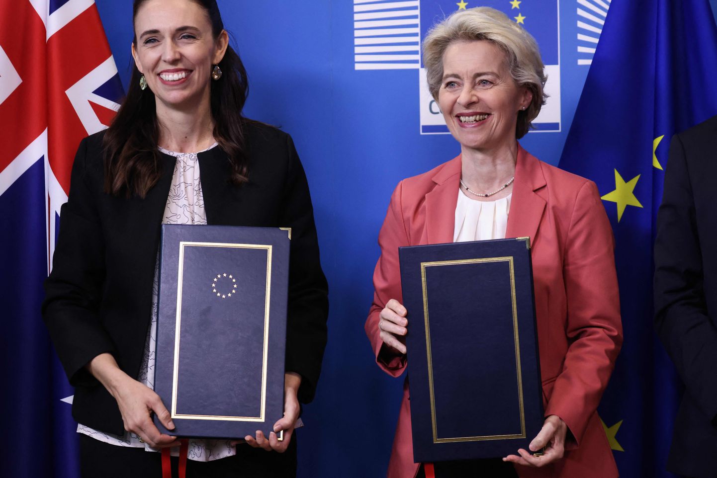 Uus-Meremaa peaminister Jacinda Ardern ja Euroopa Komisjoni president Ursula von der Leyen.