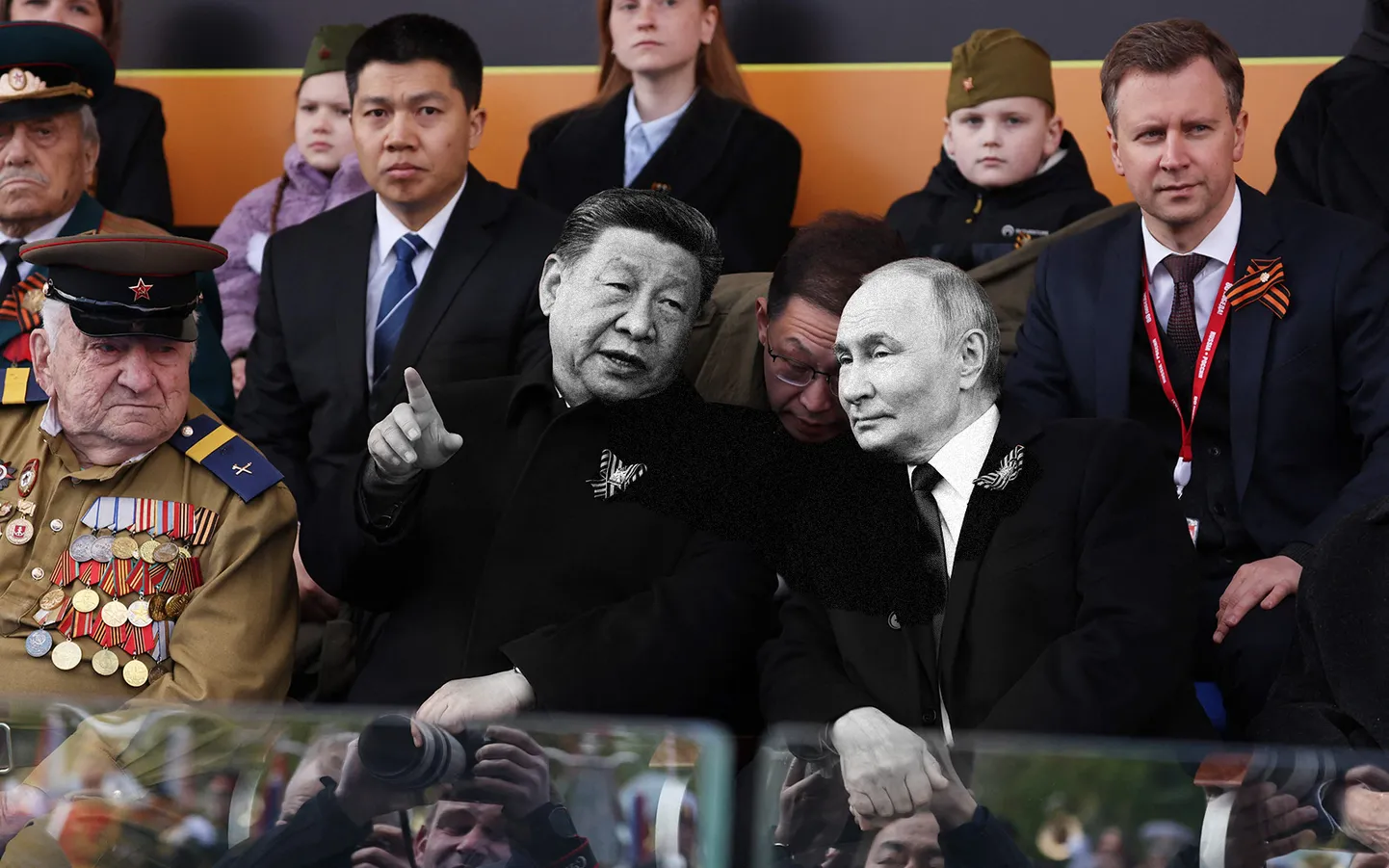 Ķīnas prezidents Sji Dzjiņpins un Krievijas diktators Vladimirs Putins