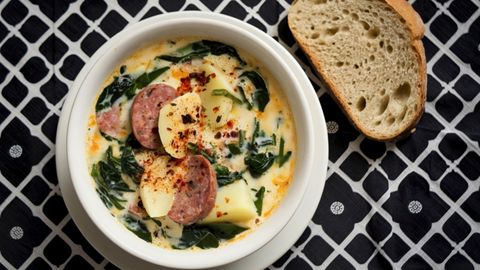 Zuppa Toscana: tummine Itaalia supp sombusesse päeva