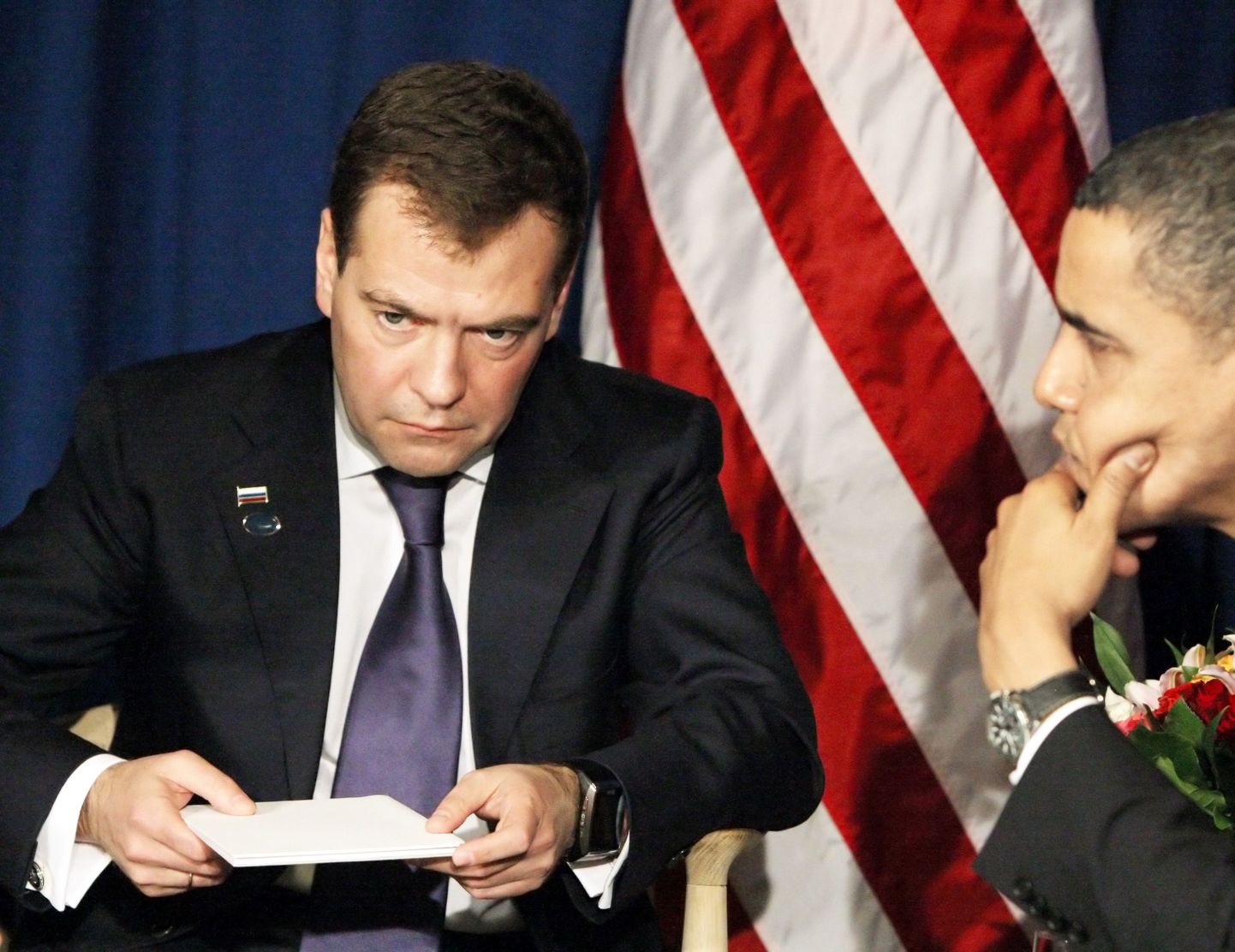 USA president Barack Obama oma Vene kolleegi Dmitri Medvedeviga.