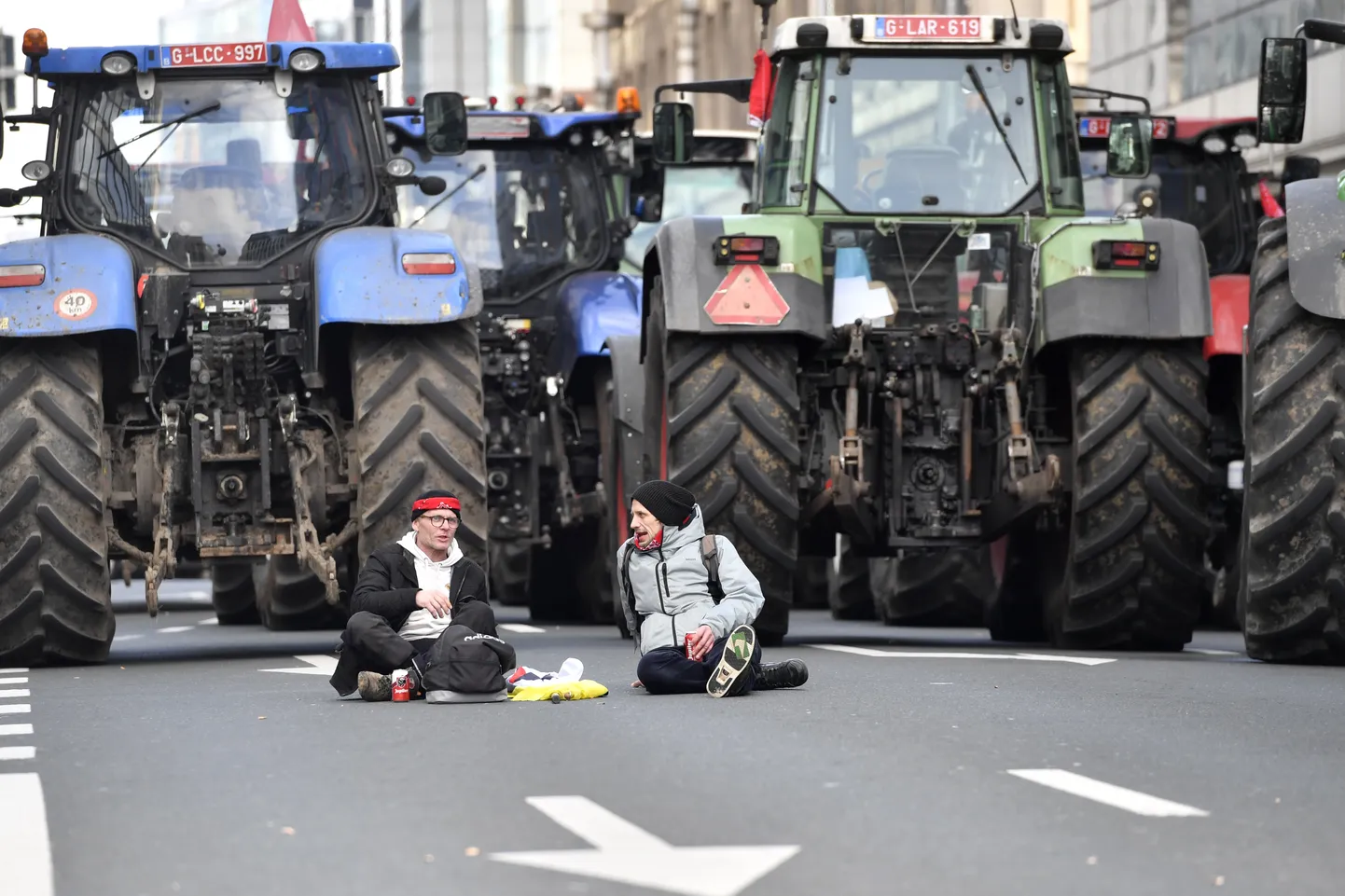 Euroopa põllumeeste protestiaktsioon, mille käigus pandi liiklus Brüsselis seisma.