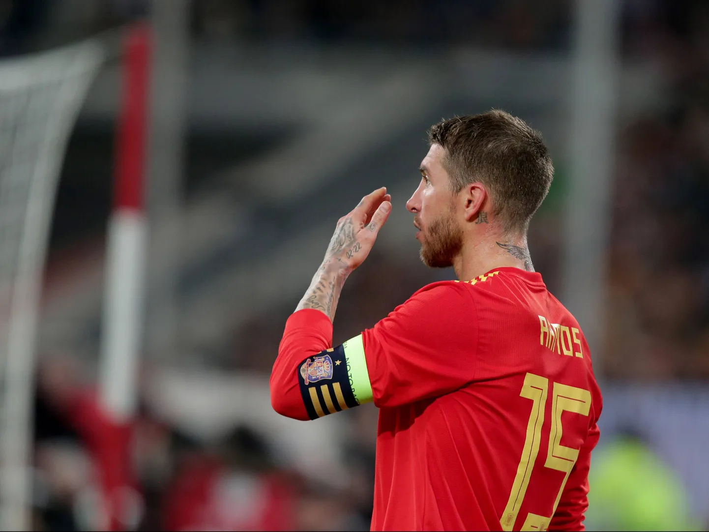 Hispaania jalgpallikoondise kapten Sergio Ramos.