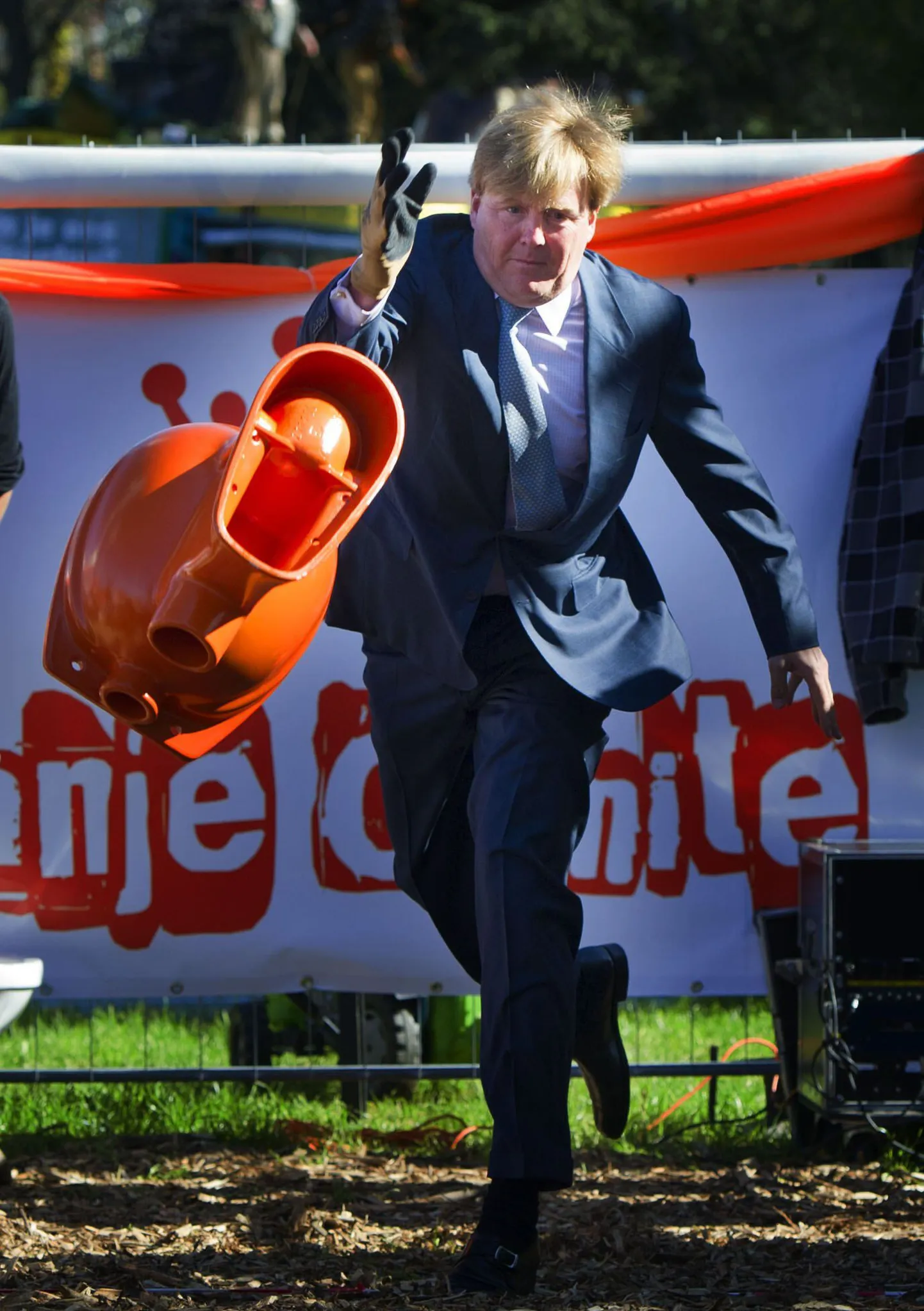 Hollandi kroonprints Willem-Alexander WC-potti loopimas