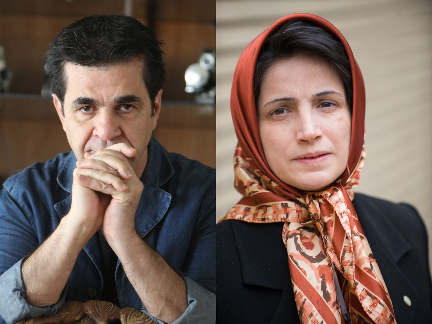 Filmirežissöör Jafar Panahi ja jurist Nasrin Sotoudeh.