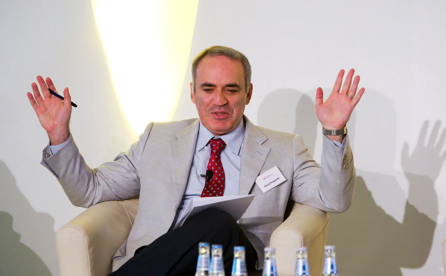Garri Kasparov täna Tallinnas.