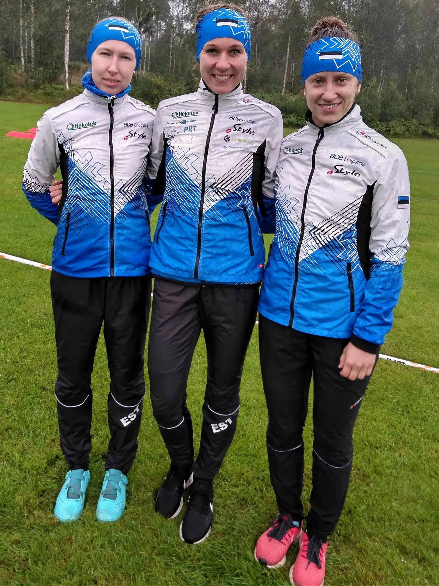 Eesti naiskond: Annika Rihma, Evely Kaasiku, Laura Joonas