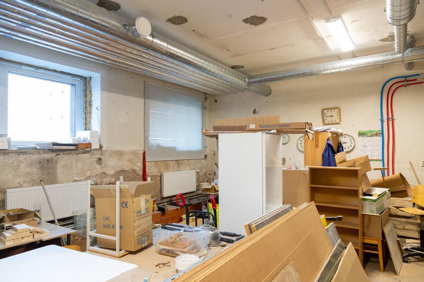 Paalalinna kooli keldriruum, kuhu plaanitakse teha keraamikastuudio, näeb praegu välja selline.