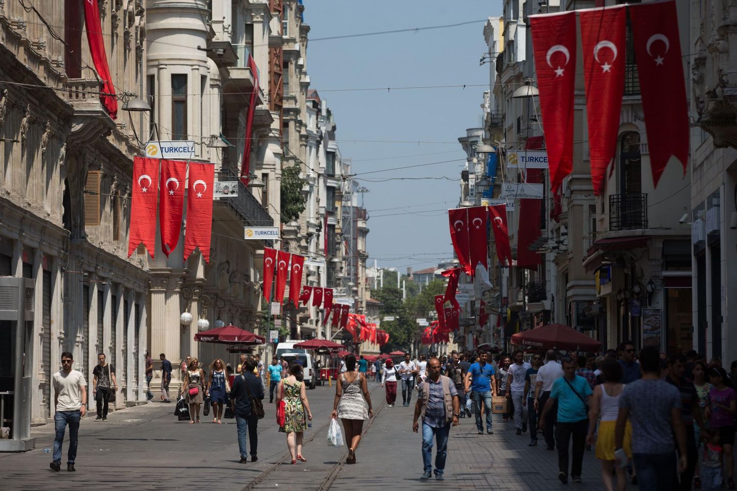 Улица в Стамбуле, Иссюстративаная фото.