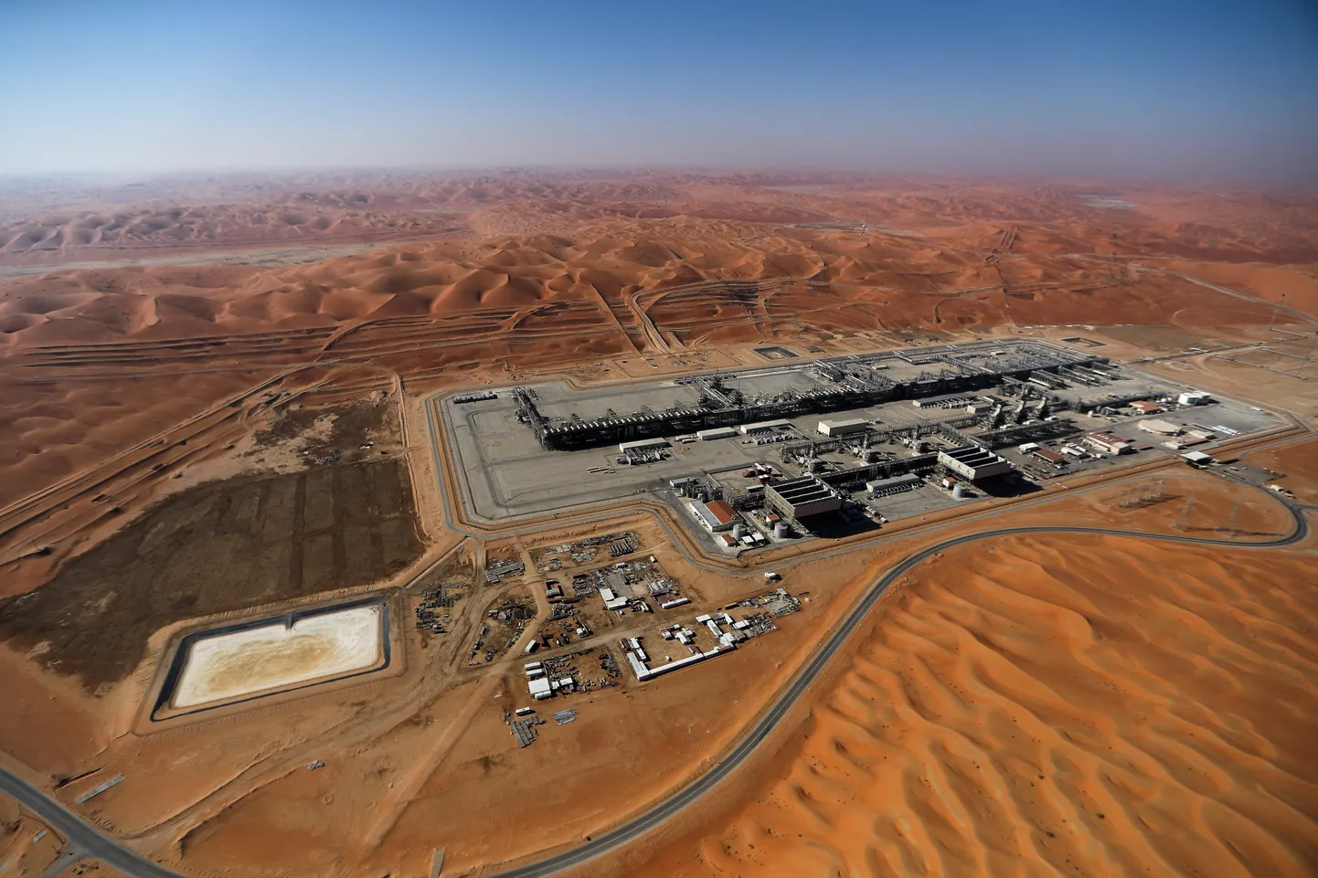 Vaade Aramco naftaväljale. Shaybah, Saudi Araabia
