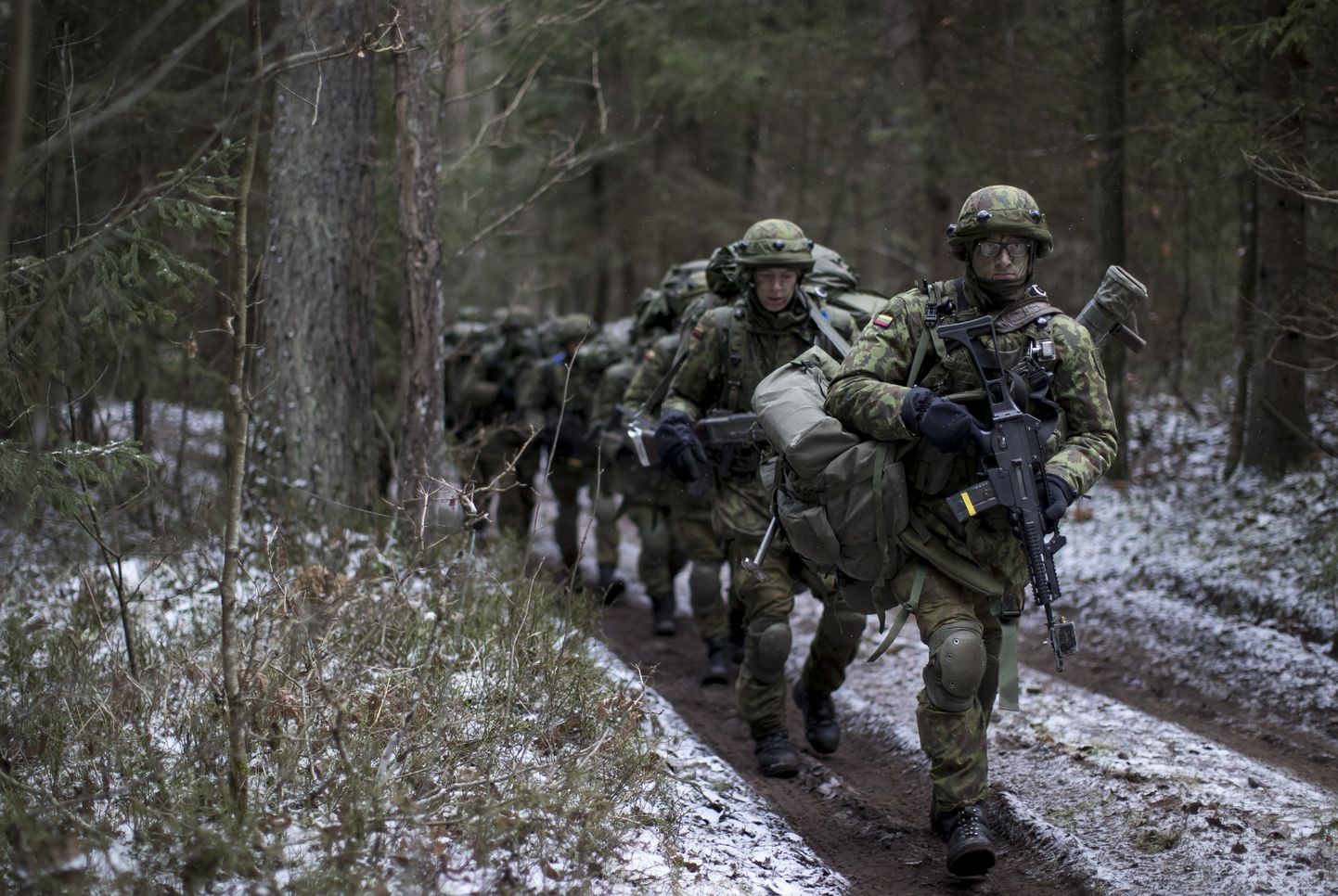 Leedu sõjaväelased Ruklas õppustel.