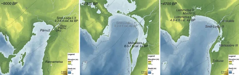 Pärnu lahe piirkonna paleogeograafiline rekonstruktsioon 9000-4700 a.t.