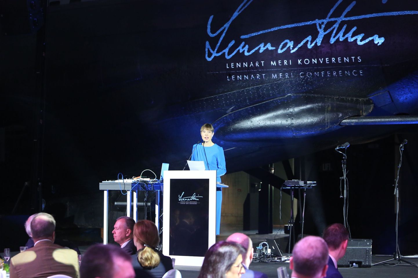 President Kersti Kaljulaid Lennart Meri konverentsil.