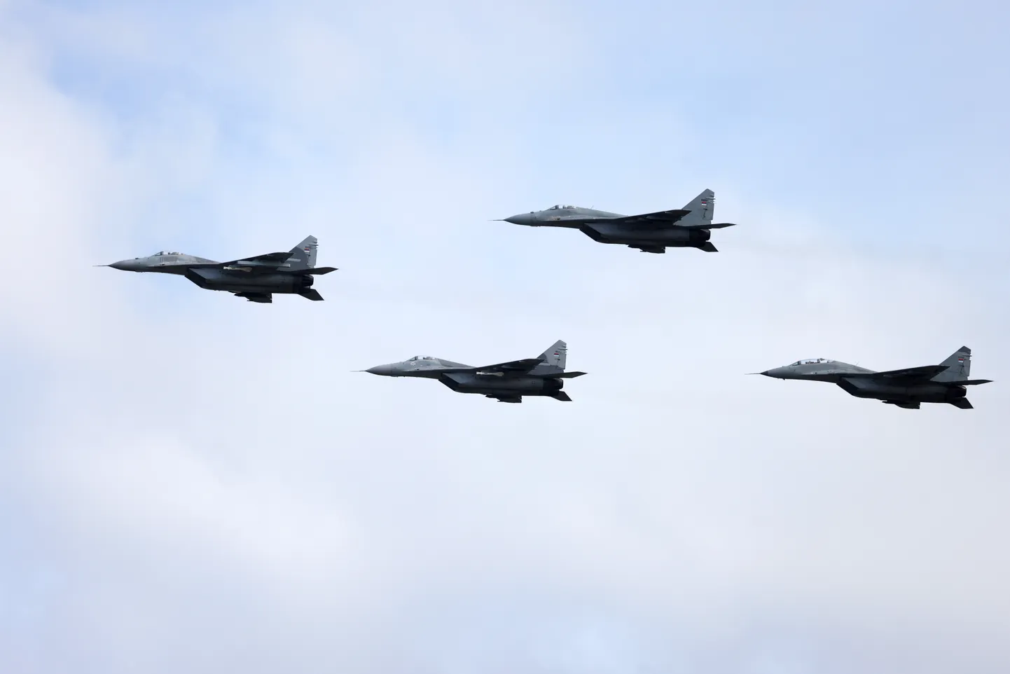 Mig-29 lennukid. Pilt on illustreeriv.