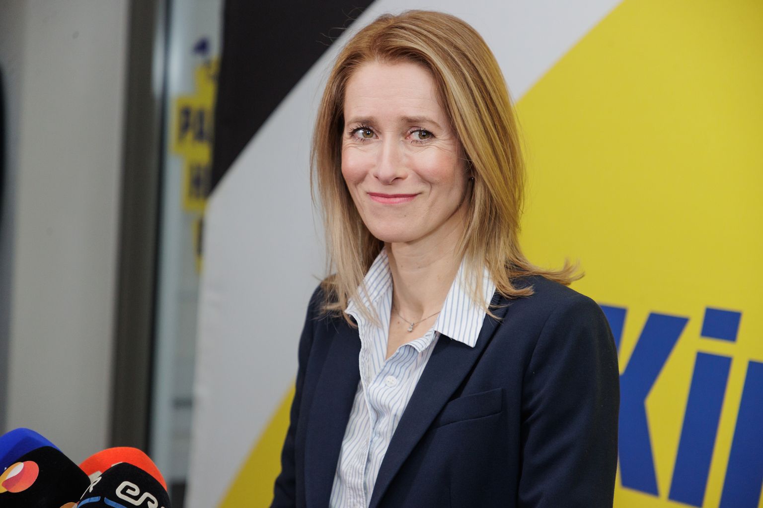 Kaja Kallas pressikonverentsil 6. märtsil 2023.