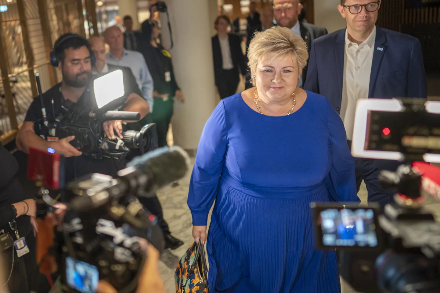 Peaminister Erna Solberg.