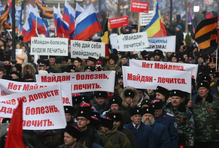 Meeleavaldus Moskvas. Foto: Scanpix