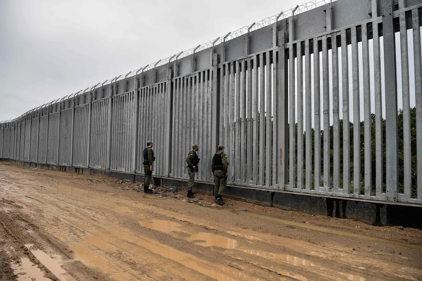 Kreeka politsei patrullimas Kreeka-Türgi piiril. Foto on illustratiivne.