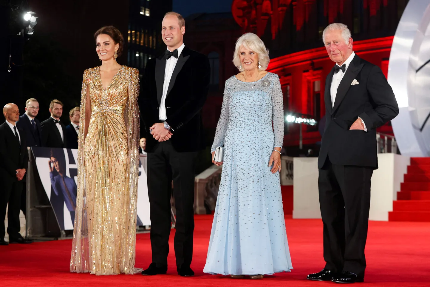 Walesi printsess Catherine, prints William, Ühendkuningriigi kuninganna Camilla ja kuningas Charles III 2021. aasta septembris