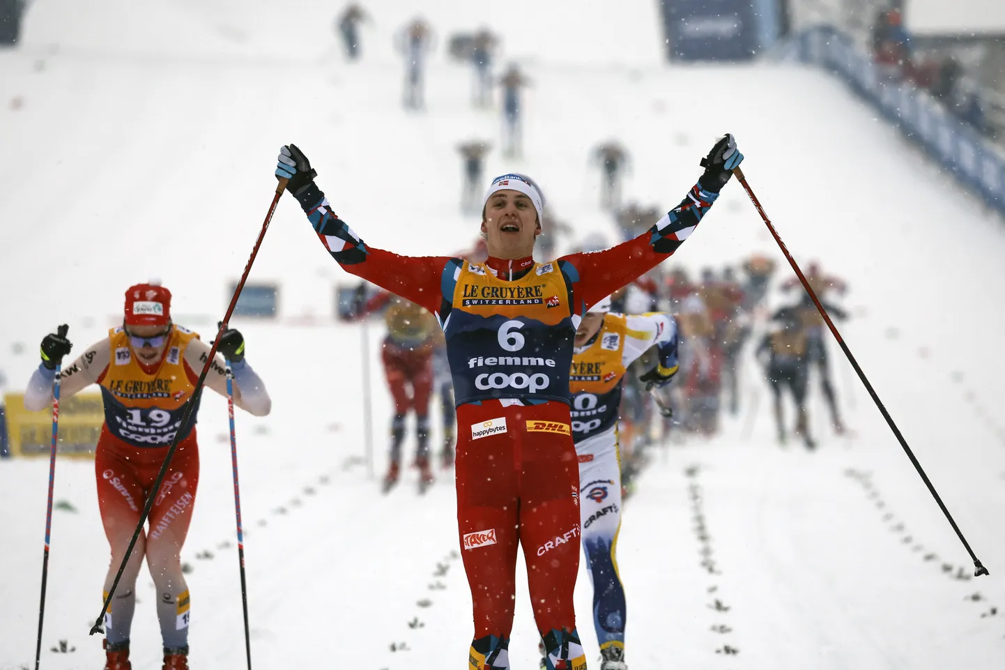 Tour de Ski eelviimase etapi võitja Erik Valnes.