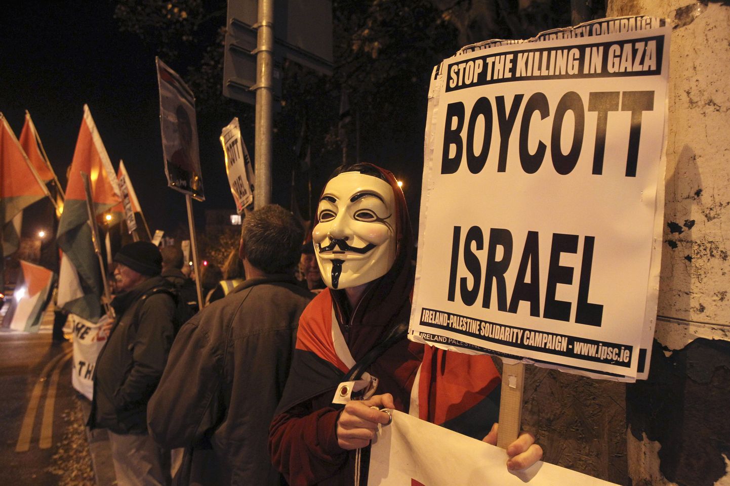 Palestiina pooldajad kutsuvad üles Iisraeli boikoteerima.