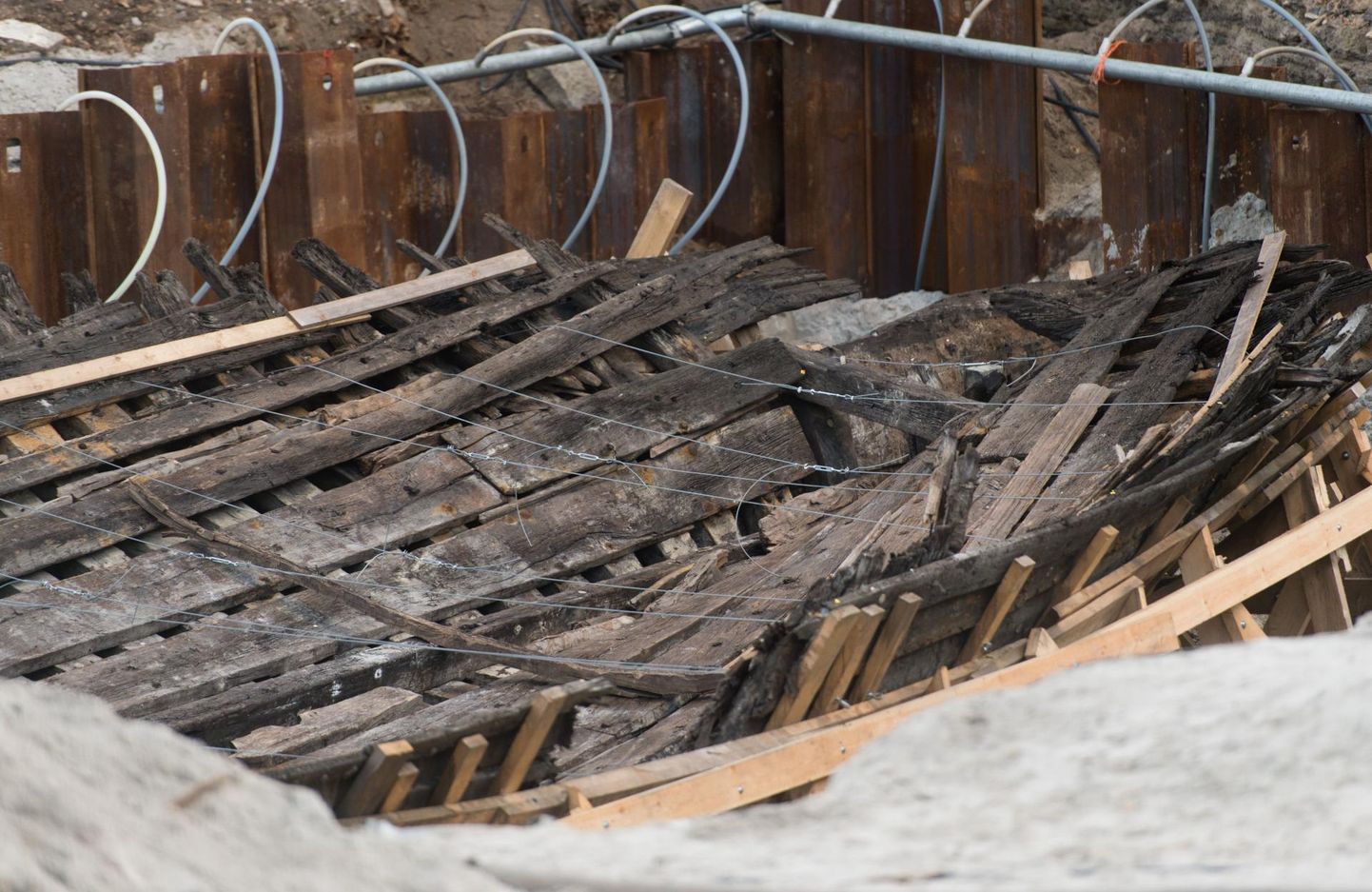 Kadrioru Tivoli elamurajooni ehituselt 2015. aastal leitud laeva seest ja ümbert leiti keraamilisi nõusid, tööriistu, nahast kindaid, jalatseid ning rõivaesemete tükke. 