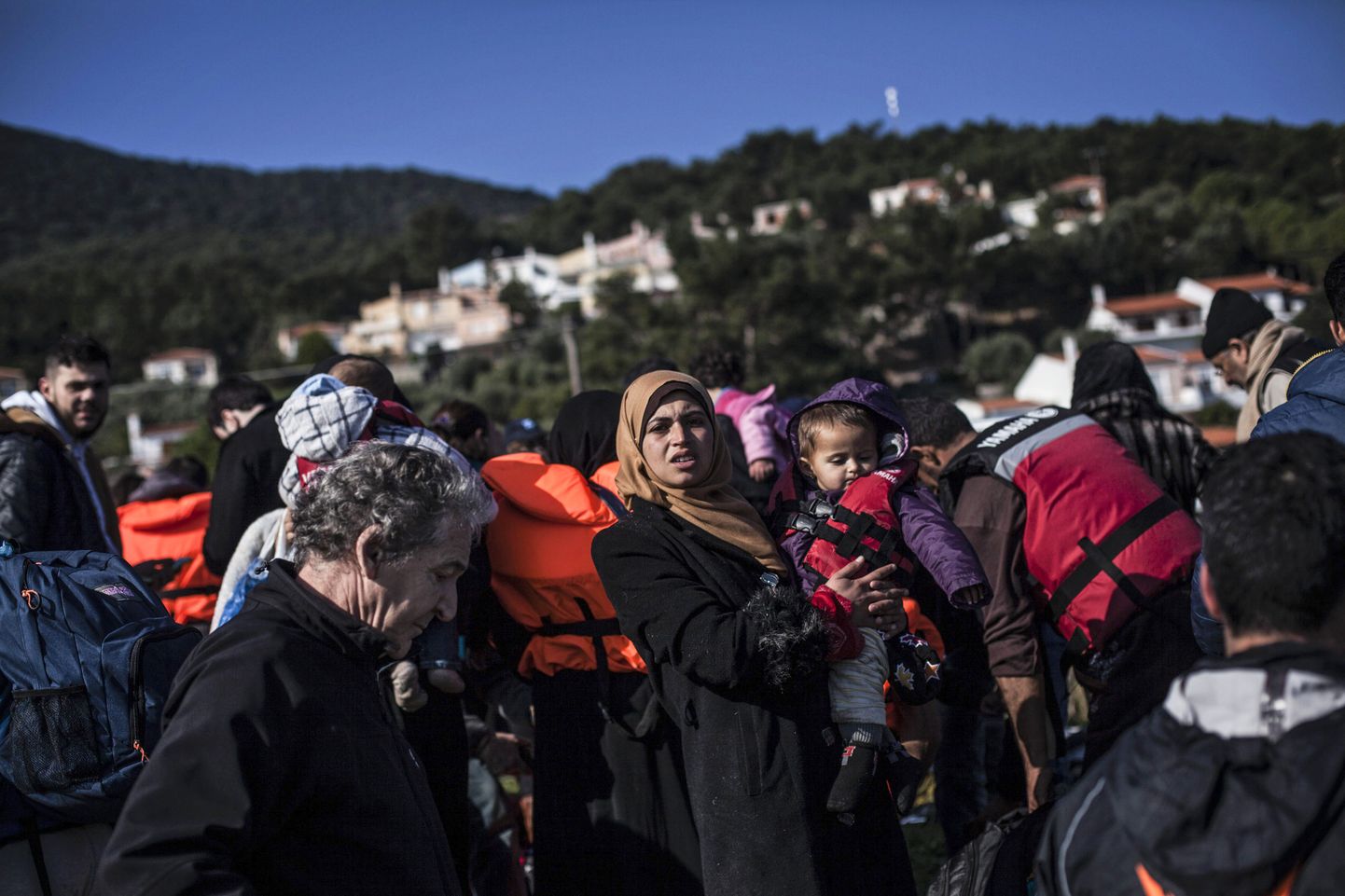 Põgenikud Kreekas Lesbose saarel