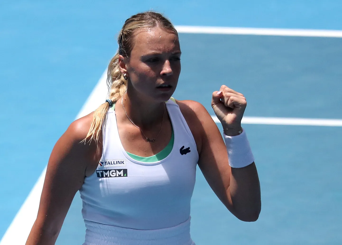 Anett Kontaveit hooaja esimesel suure slämmi turniiril.