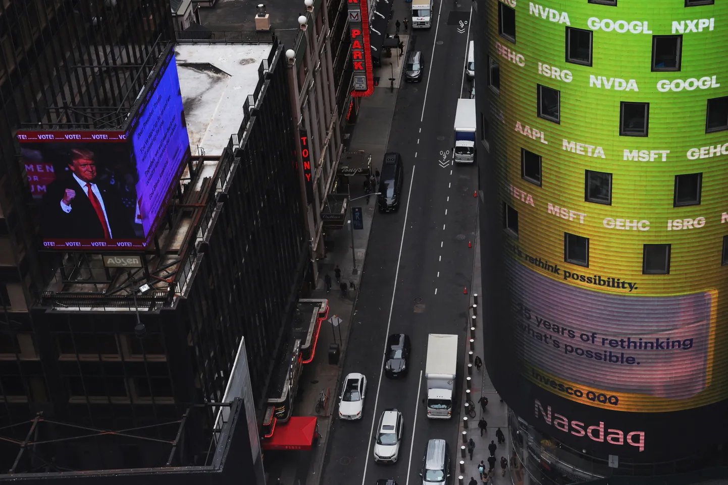 Nasdaq börs New Yorkis.