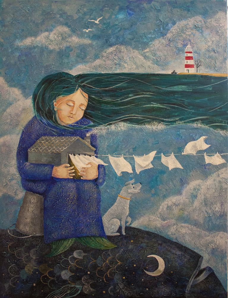 "Жена смотрителя маяка". Картина Полины Побережской