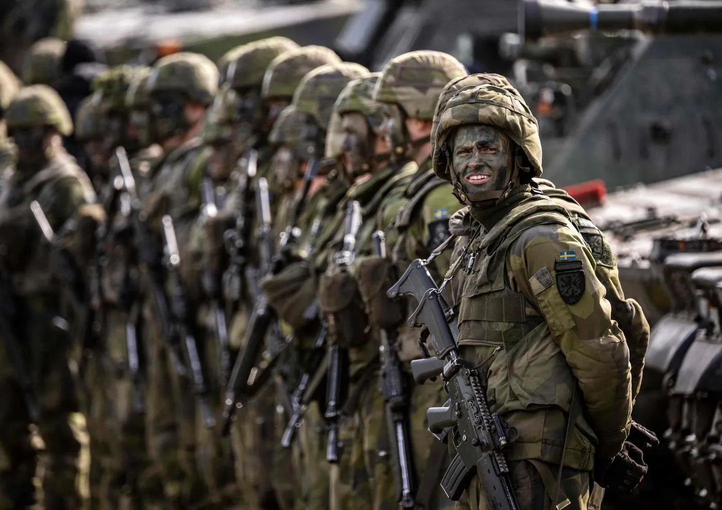 Шведские военнослужащие на учениях Северных стран. Май 2023 года.