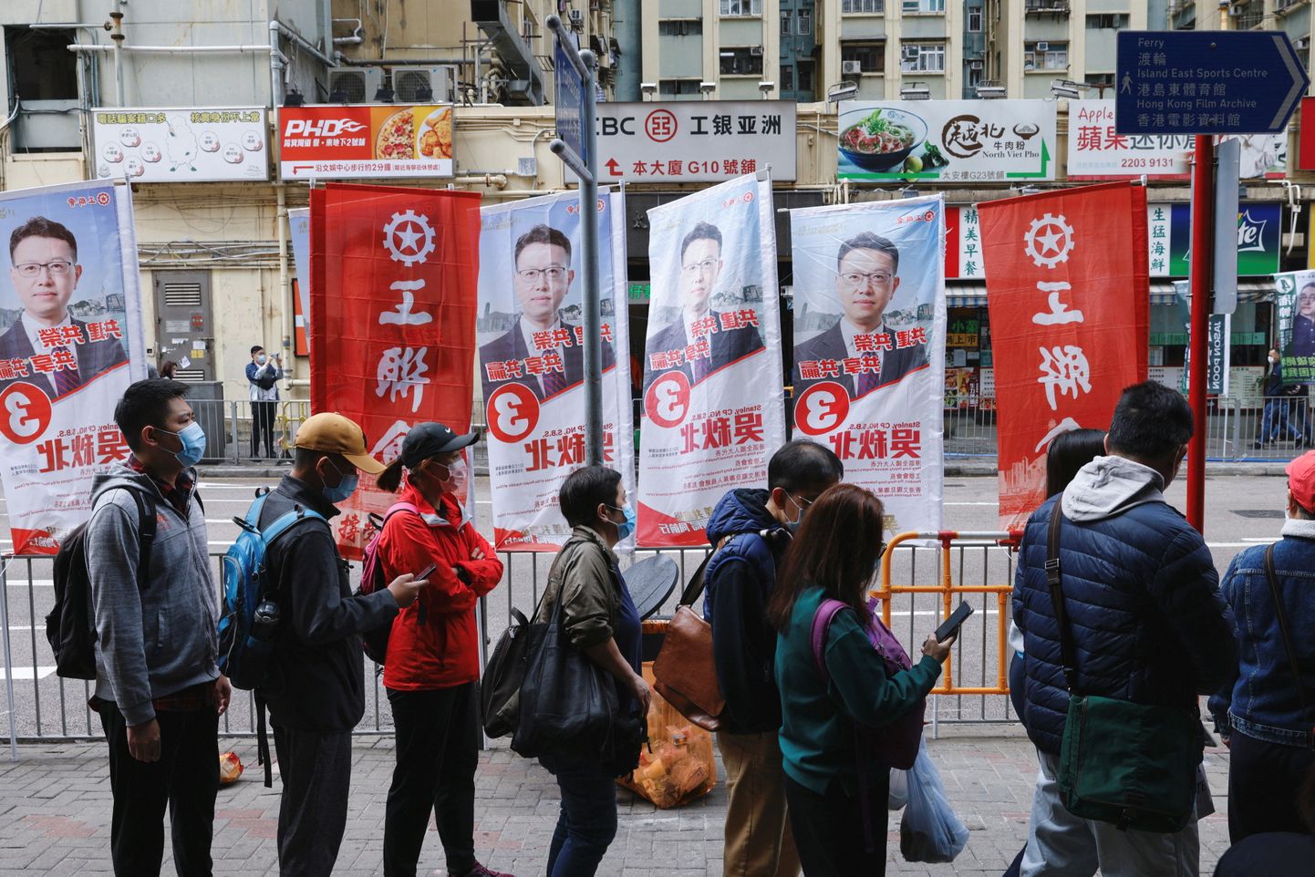 Valimispäeval Hongkongis.