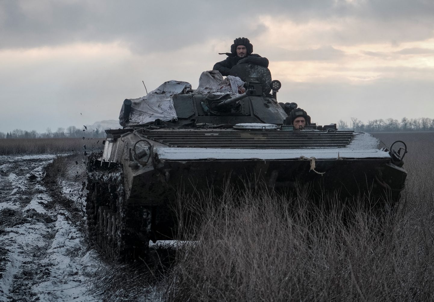 Ukraina võitlejad Vuhledari rindel.
