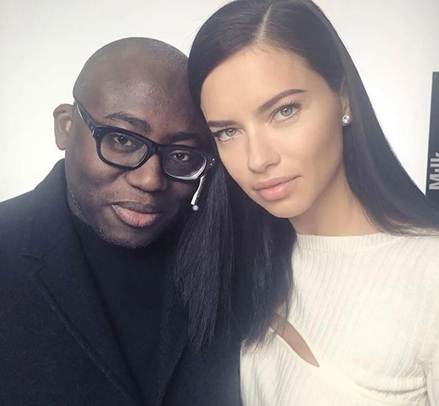 Edward Enninful ja Adriana Lima