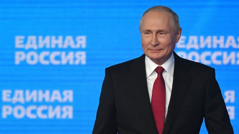 Владимир Путин на съезде "Единой России".