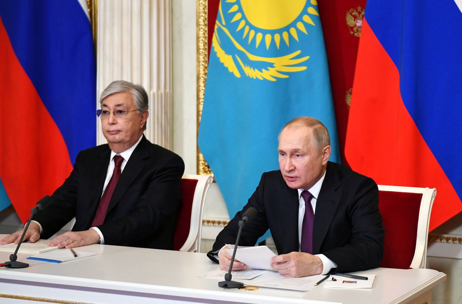Президенты Росси и Казахстана