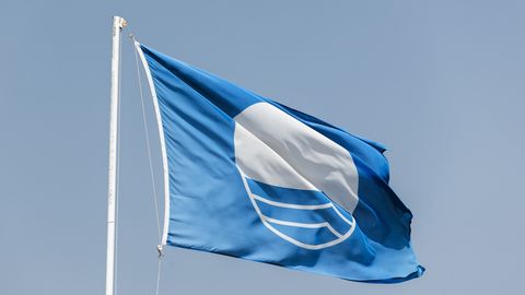 Latvijas peldvietās šovasar plīvos 14 Zilie karogi