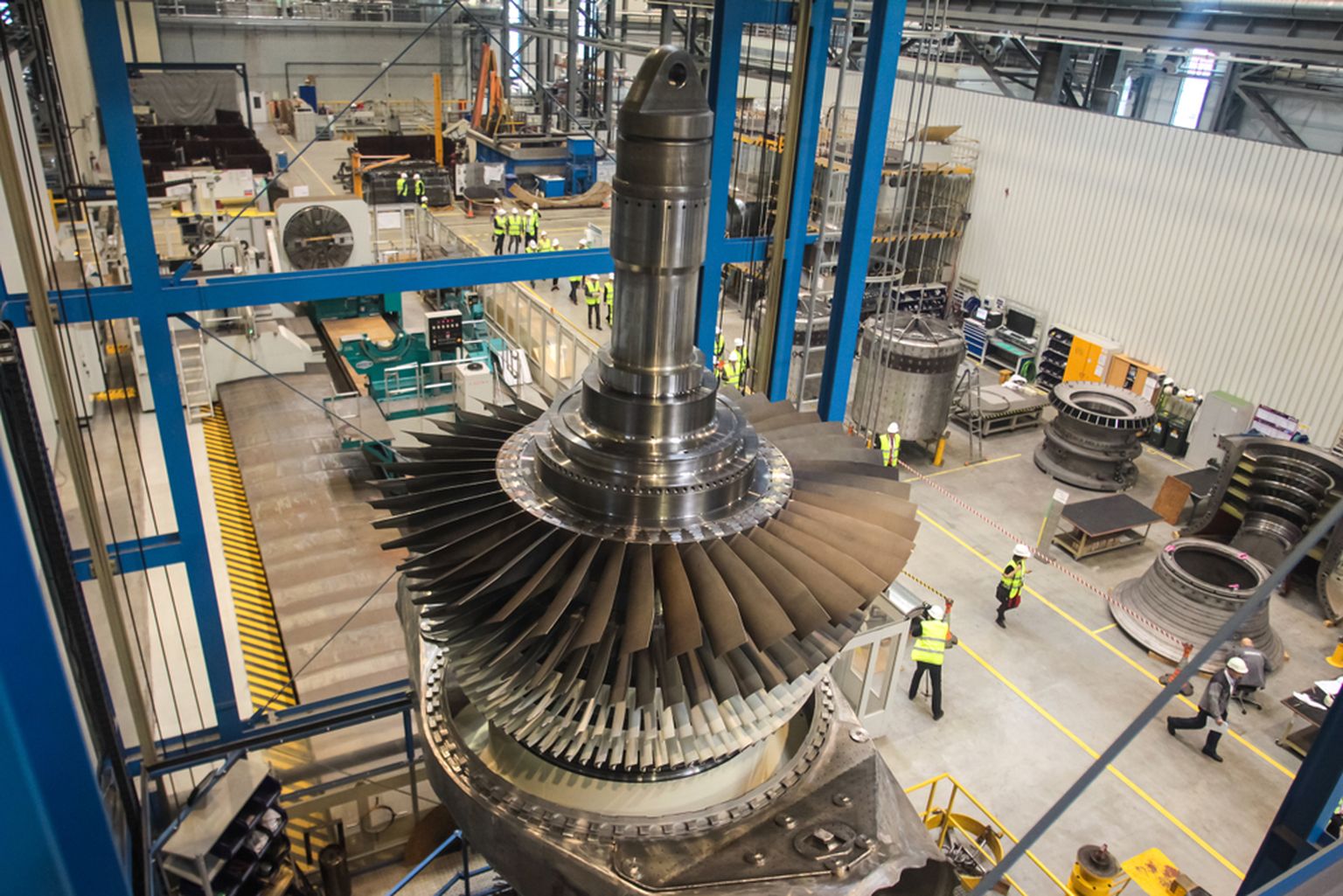 Газовая турбина на заводе Siemens. Снимок иллюстративный.