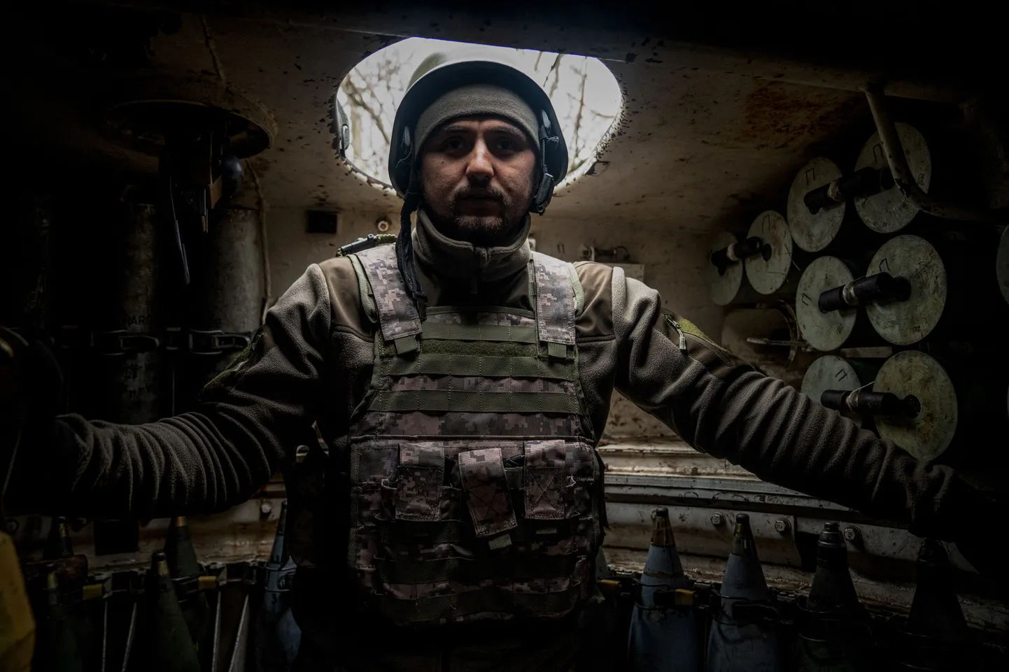Ukraina suurtükiväe 24. brigaadi sõdur Bahmuti all.