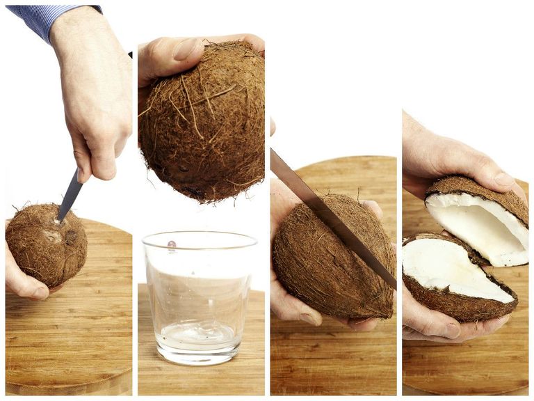 Kookospähkli avamine (foto: Virge Viertek).