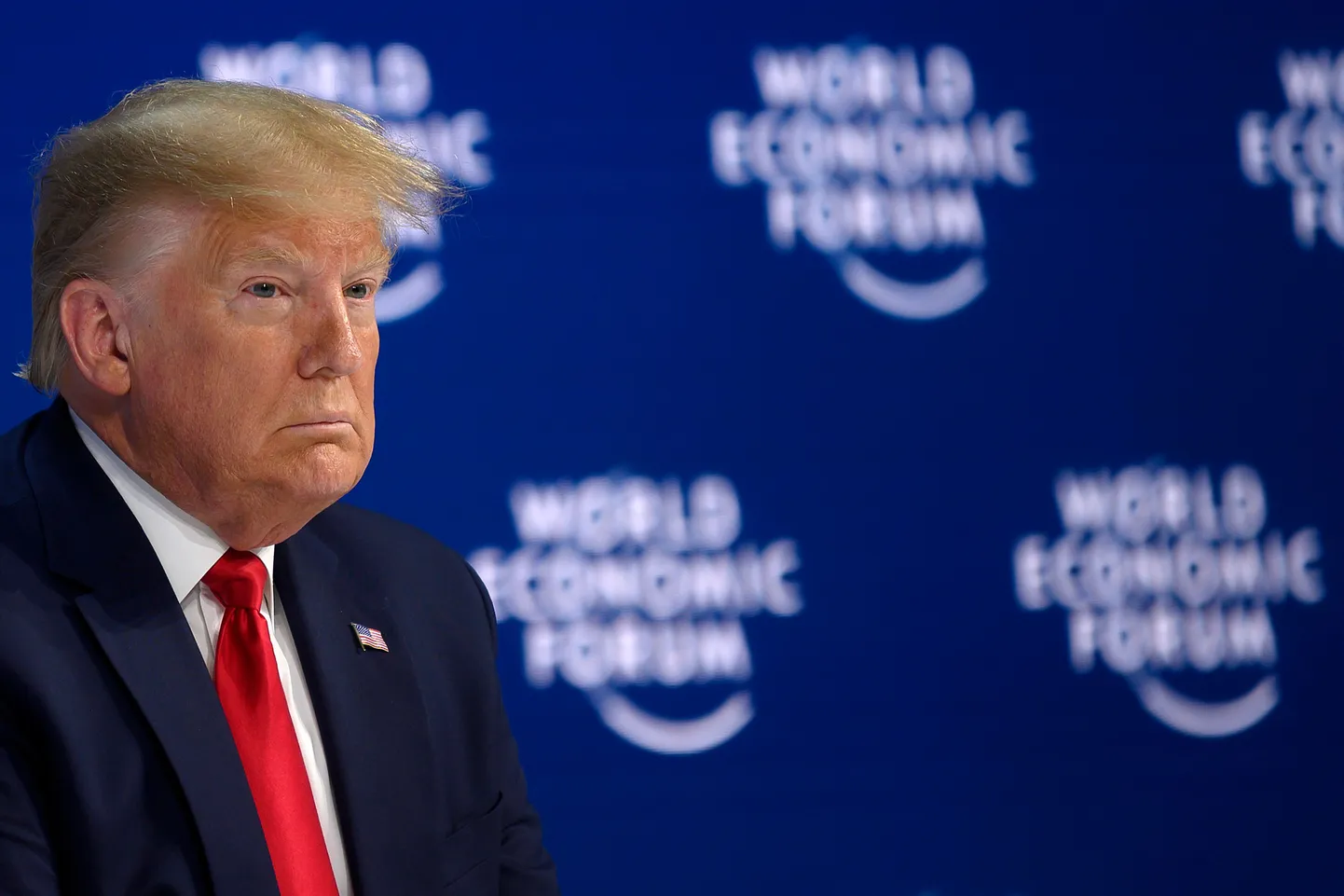 USA president Donald Trump Davosi majandusfoorumil.