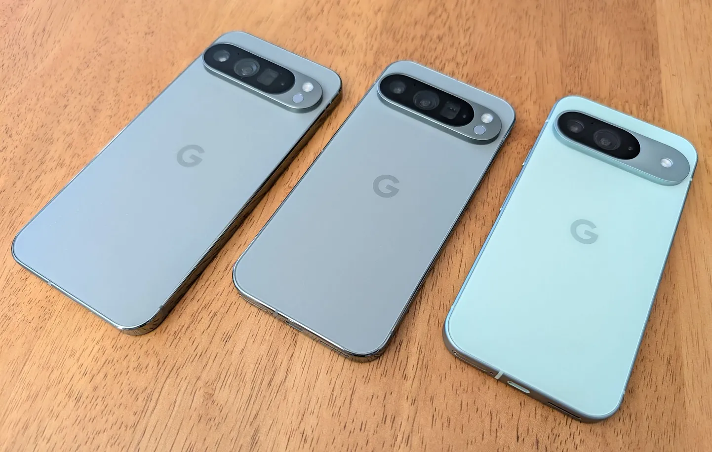 Kolm uut Google´i telefoni: Pixel 9 Pro XL, Pixel 9 Pro ja Pixel 9. Kõik on Google´i uusimate Androidi trikkide ja parimate hulka kuuluvate kaameratega.